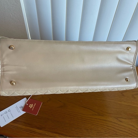Lovevook Quilted Laptop Bag Khaki - Picture 9 of 16